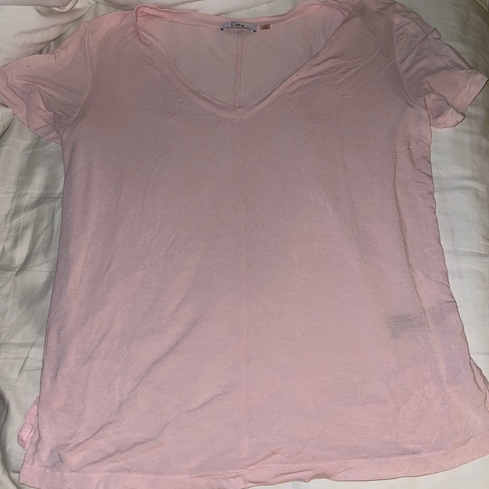 Pink v neck